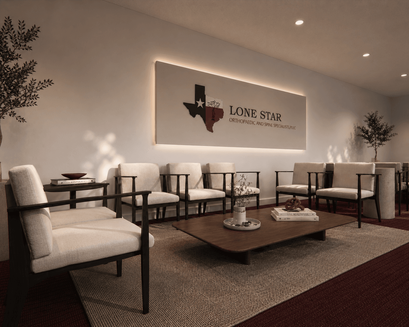 Furnished interior highlighting furniture, fixtures, finishes, and layered spatial styling